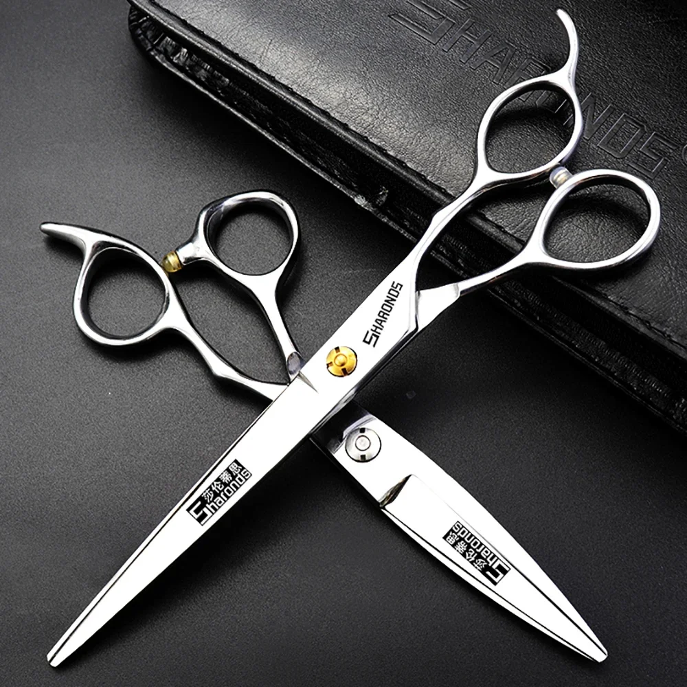 Hairdressing scissors, hair salon professional genuine 6.5/7/7.5 inch hairstylist specific flat cut tooth clipper set.