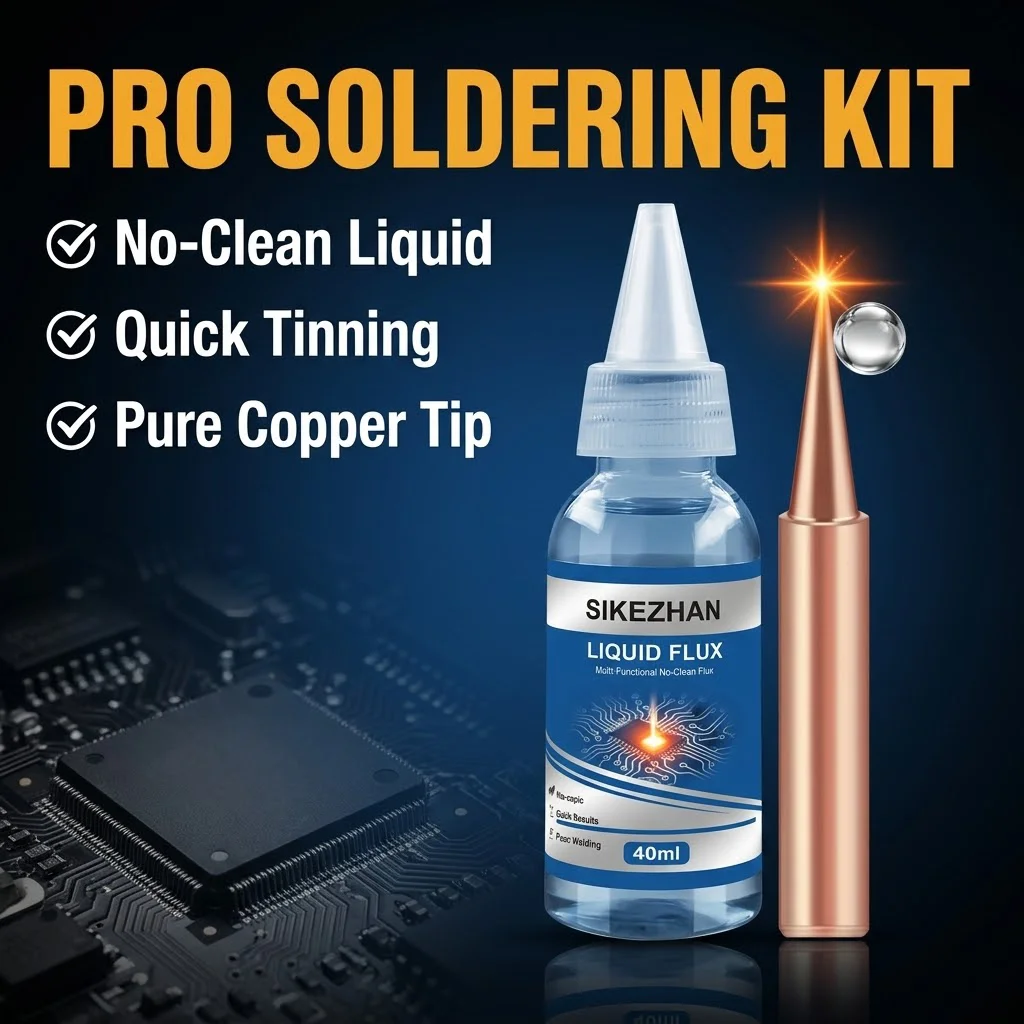 Diy Electronics Flux - SIKEZHAN Kit Saldante Liquido 40ml e