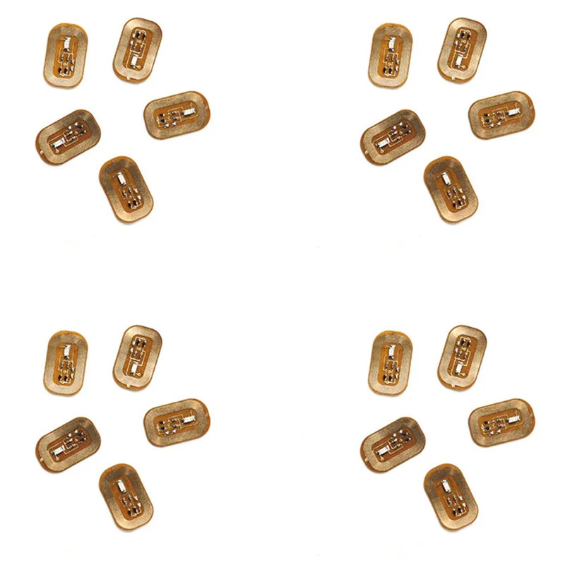 ABUU-20Pcs NFC فلاش مسمار ملصق LED رقاقة عارية ذكي مضيئة مسمار مصباح مسمار ملصق تعزيز ، الضوء الأبيض