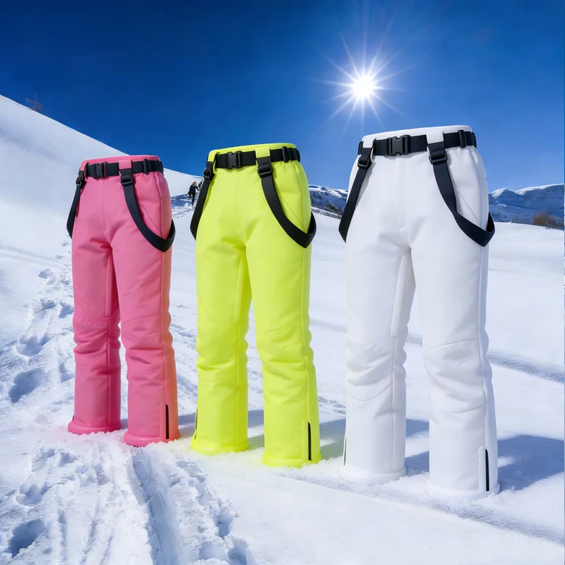 

Новые лыжные брюки для мужчин и женщин - ветрозащитные, водонепроницаемые, теплые, для температур до -30 градусов, зимние брюки для сноубординга.