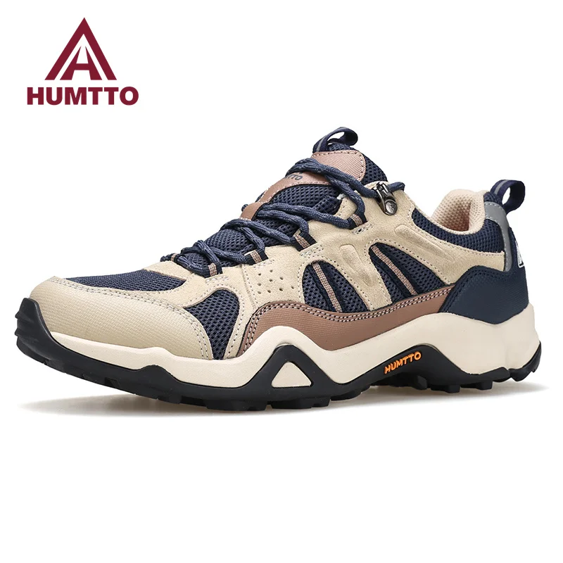 HUMTTO Leder Wandern Schuhe für Männer Atmungsaktive herren Sport Schuhe Luxus Designer Outdoor Sicherheit Klettern Trekking Turnschuhe Mann