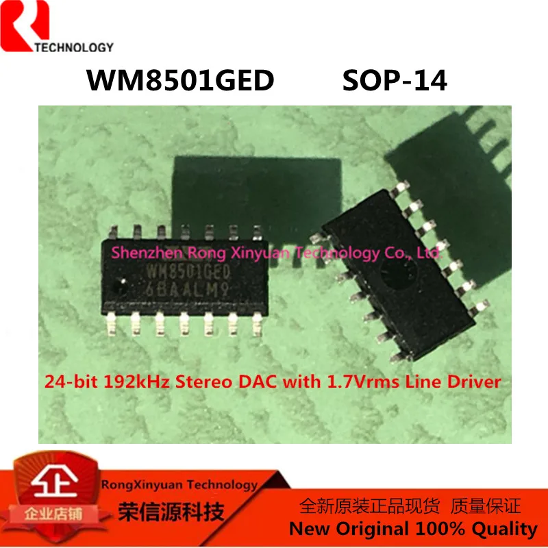 5pcs RT8159GS RT8159 RT9259EPS RT9259E RT9607PS RT9607 WM8501GED/RV WM8501GED WM8501 SOP-14 Original Novo 100% qualidade