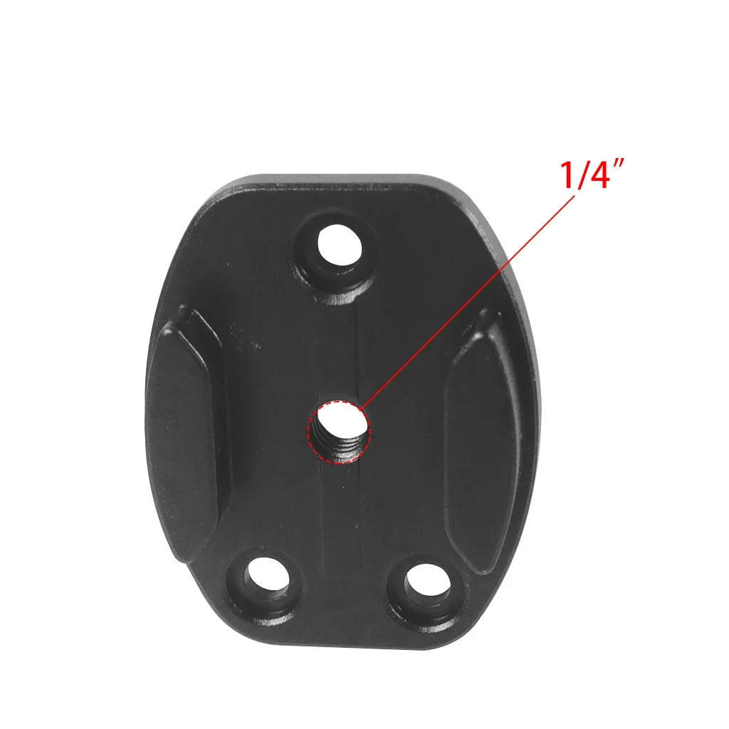 Flat Mount Helmet Base Adapter Surfboard Surface 4 Holes for Go Pro 13 12 11 Quick Release Plate Tripod Bracket Phone Holder