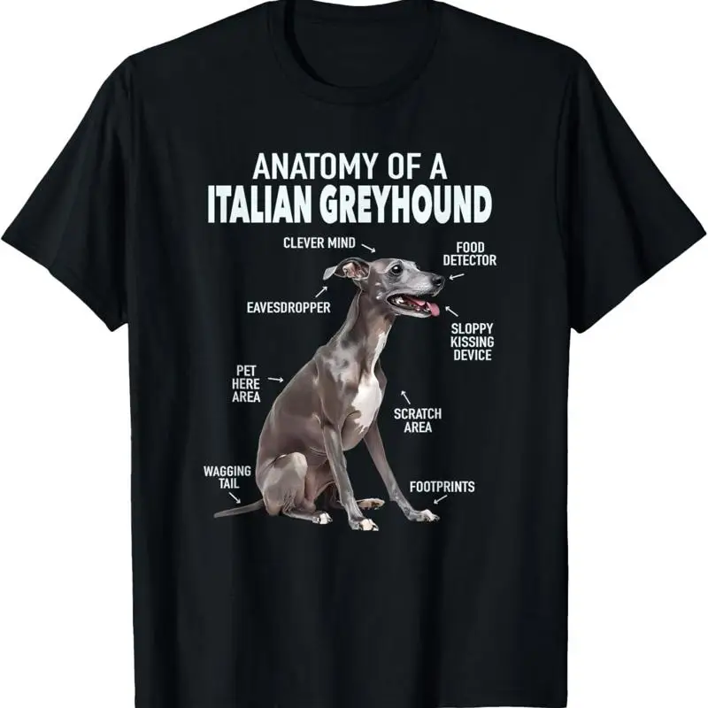 

Anatomy Of A Italian Greyhound T Shirt