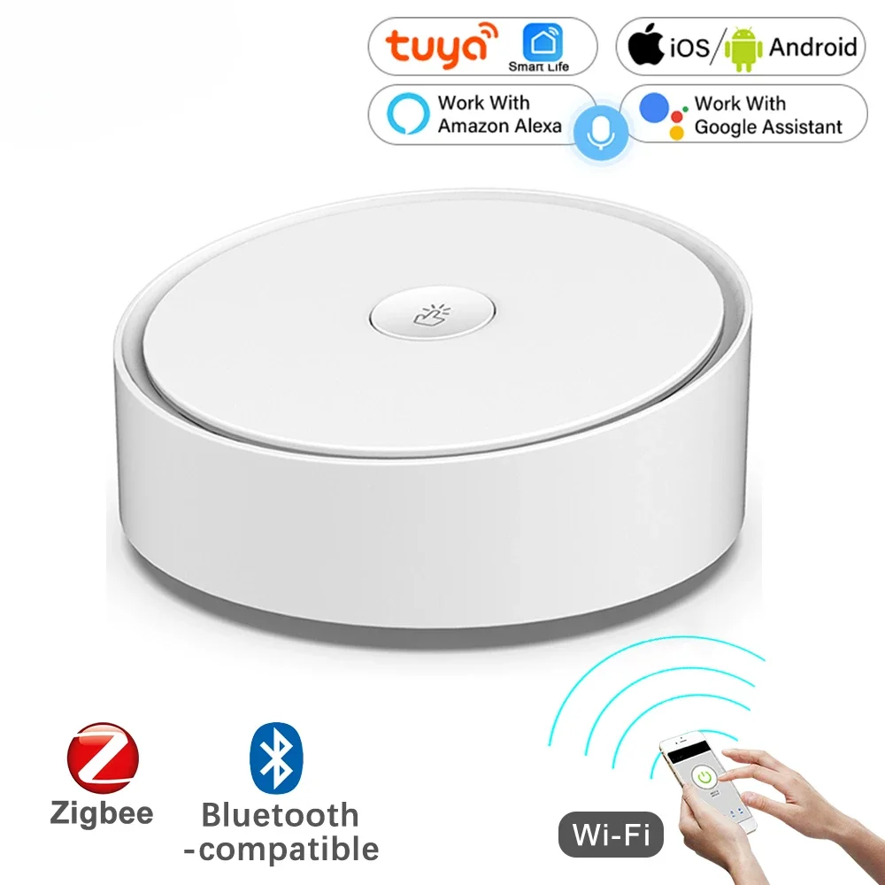 

Smart Multi-mode Gateway WiFi Bluetooth-Compatible Hub Wireless Control with App Alexa Googles Home Voice