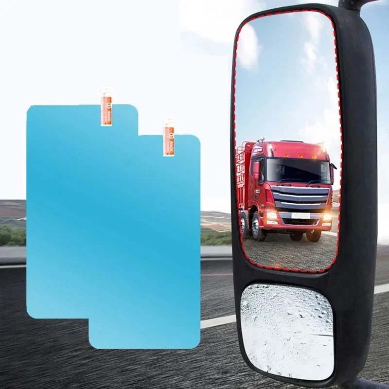 Multi Sizes Rain-proof Film Auto Truck Rearview Mirror Window Glass Anti-fog Anti-reflective Clear Waterproof Stickers Films