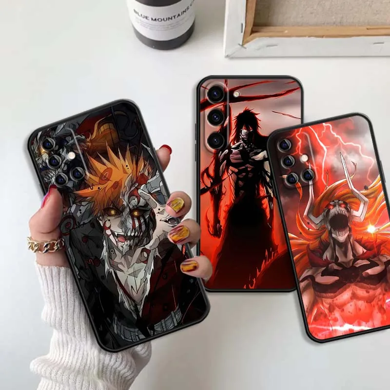

Art Bleach Cool Creative For Samsung Galaxy S25 S24 S23 S22 S21 S20 S10 Ultra Plus FE 5G Black Soft TPU Cover Phone Case