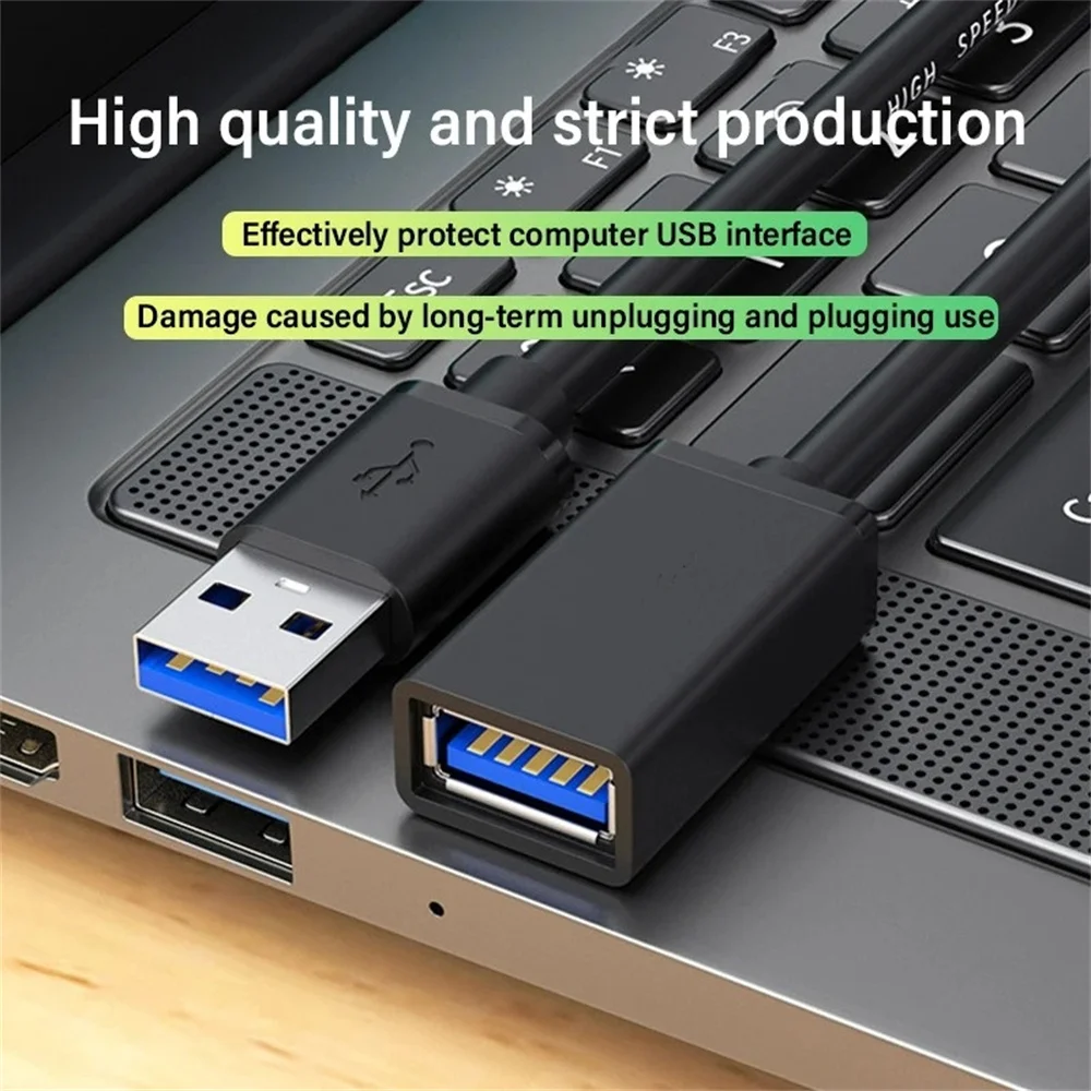 USB 3.0 Extension Male to Female 5Gbps Cable Fast Transmission Data Cable For Computer to Mobile Hard Drive TV 0.5/1/1.5/2/3/5 M