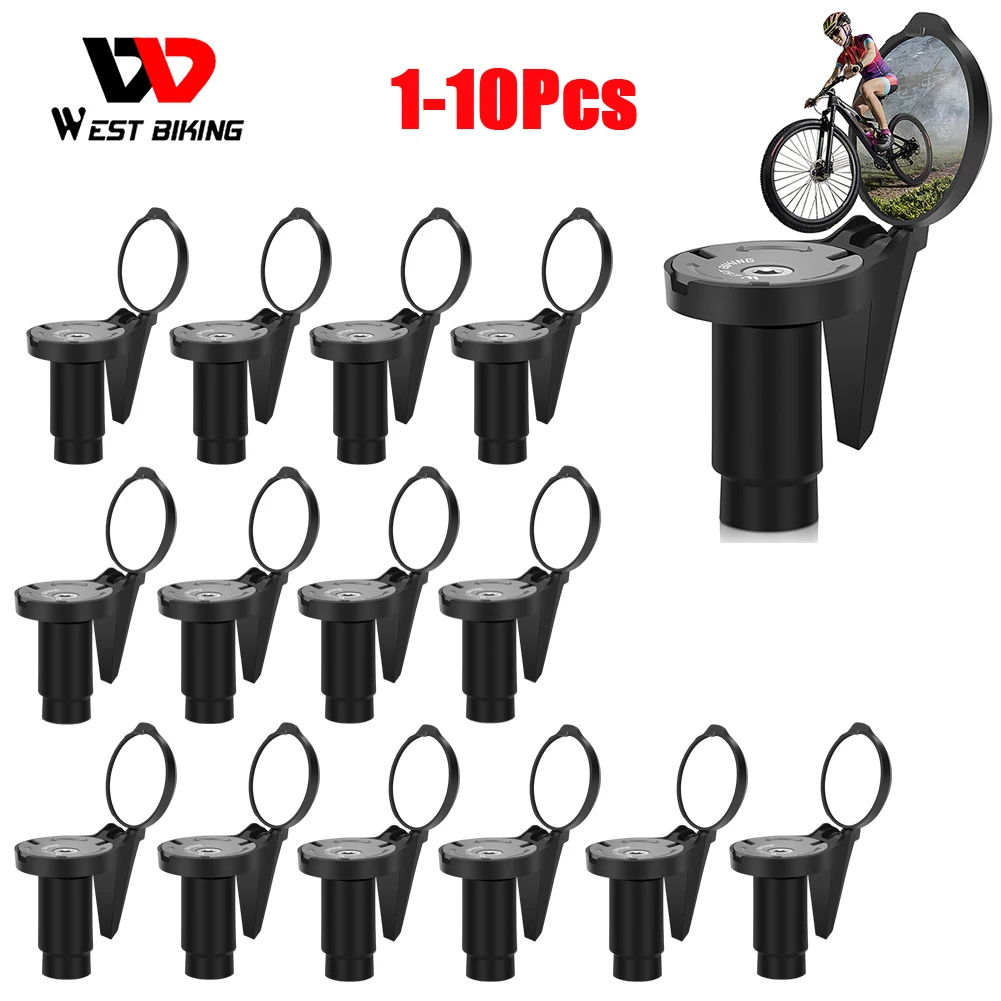 Bicycle View Mirrors Convex Adjustable MTB Bike Rearview Mirror Clear Handlebar End Portable Accessories for Outdoor Equipment