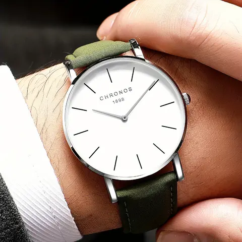 CHRONOS Luxury Brand Watch For Men Minimalist Fashion Quartz Dress Wristwatches Casual Analog Classic Business Male Montre
