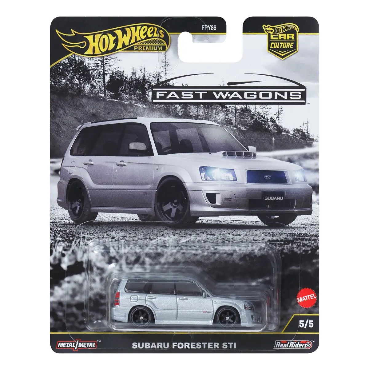

Hot Wheels Subaru Forester STi Набор плиток Коллекционное издание 1/64 Real Riders Металлическая литая под давлением модель автомобиля FPY86-9C1J