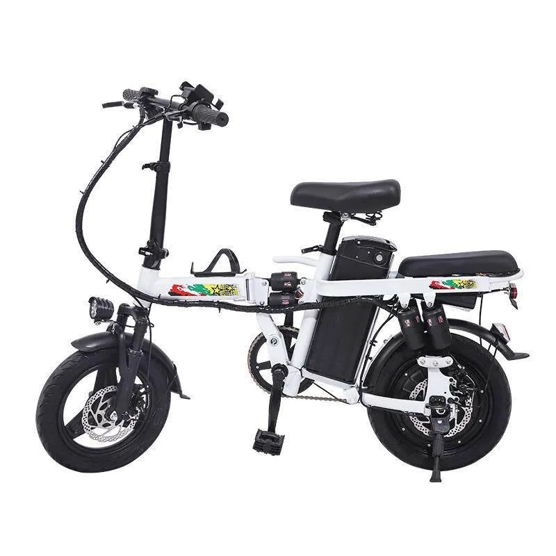 Double adult folding electric bicycle battery car long battery life