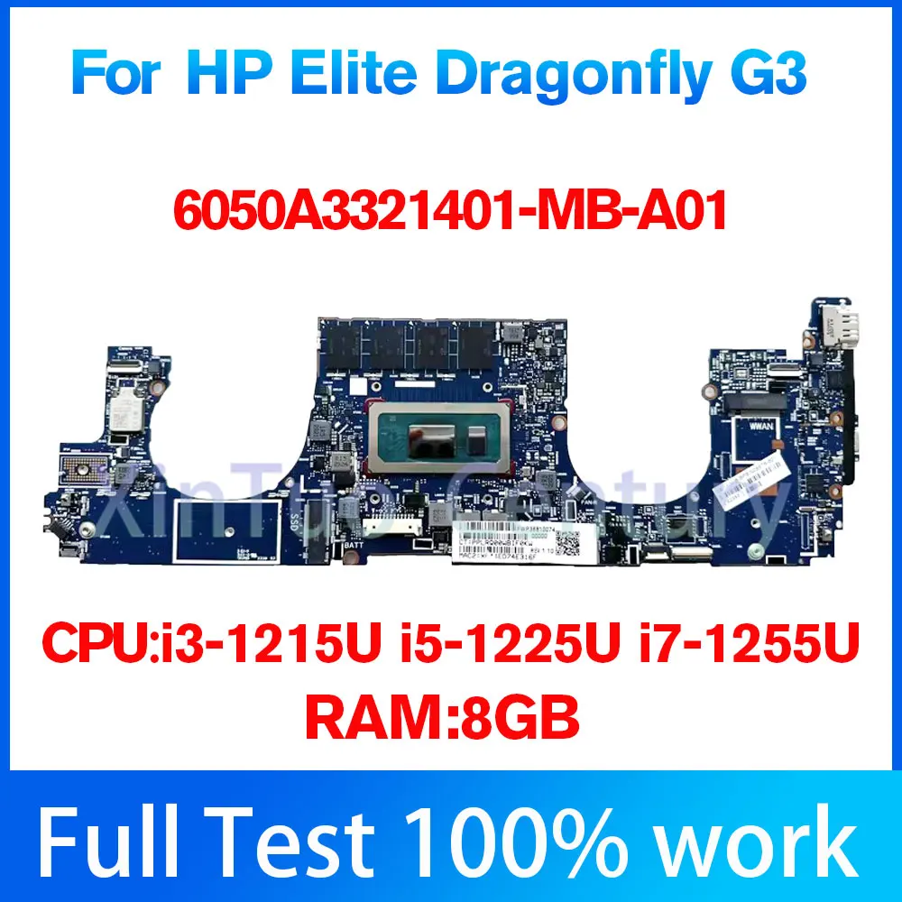 Computador HP Elite Dragonfly, Original, i3-1215U, I5-1225U, i7-1255U, G3, HSN-I50C, 6050A3321401, I7-1255U, testado 100% Ok