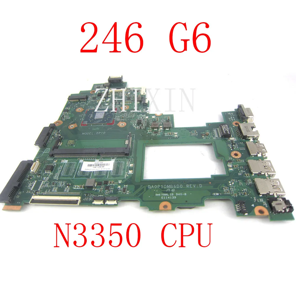 Yourui لأجهزة الكمبيوتر المحمول HP 14-BS 14-BS153OD TPN-Q186 246 G6 اللوحة الأم مع N3350 CPU 941657-001 941657-601 DA0P1DMB6D0