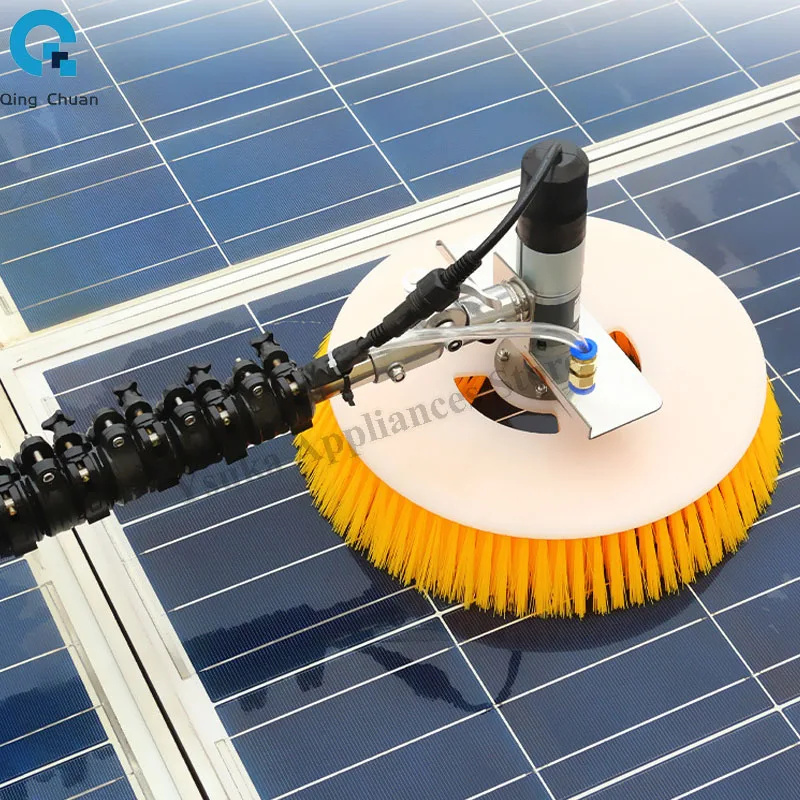 Solar Cleaner Brush Telescopic 2m/3m/5m Automatic Electric Telescopic Solar Panel Cleaning Machine Robot Equipment Tools