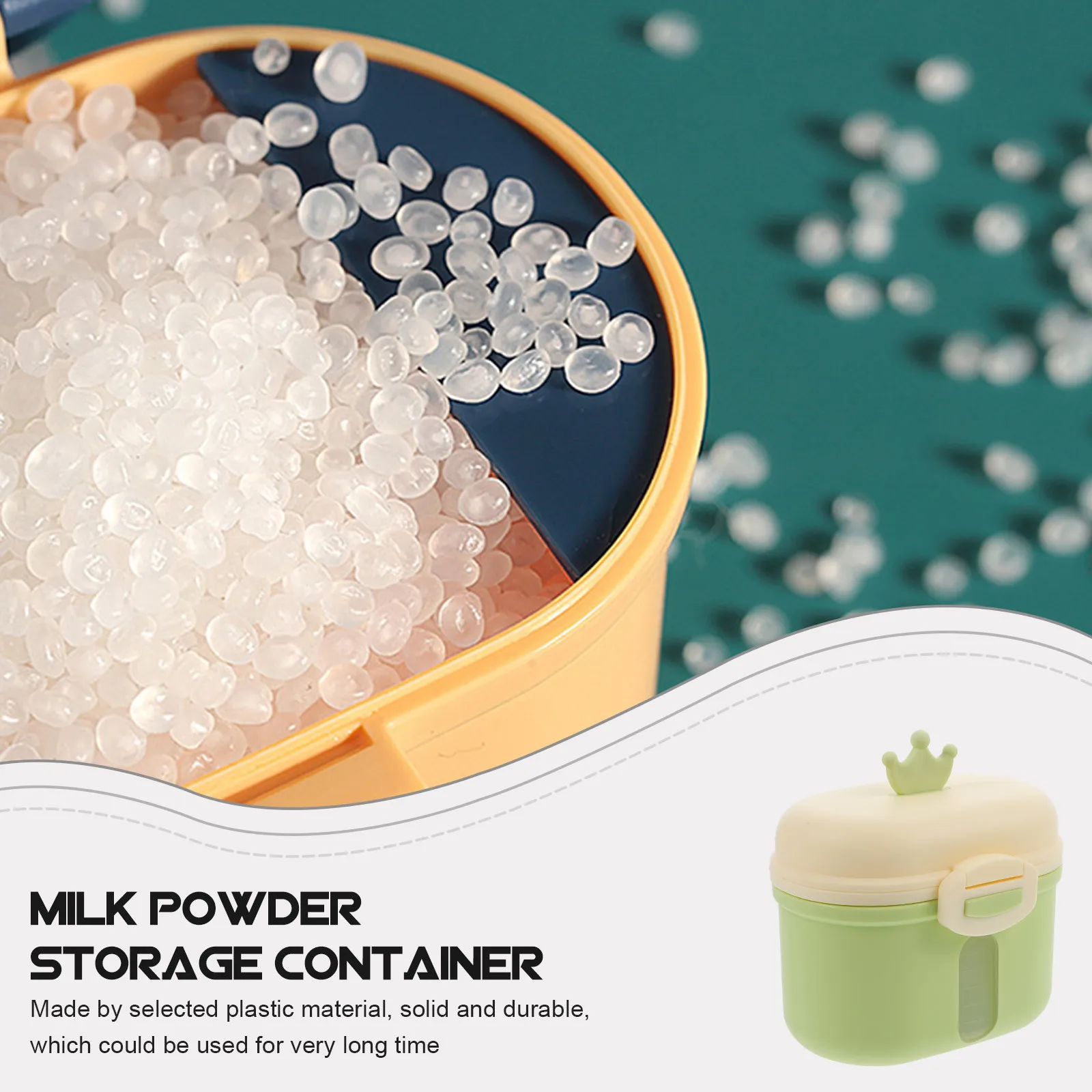 

Baby Formula Storage Container Portable Double-Layer Leak-Proof Milk Powder Box Travel Dispenser for Infant Toddler Feeding