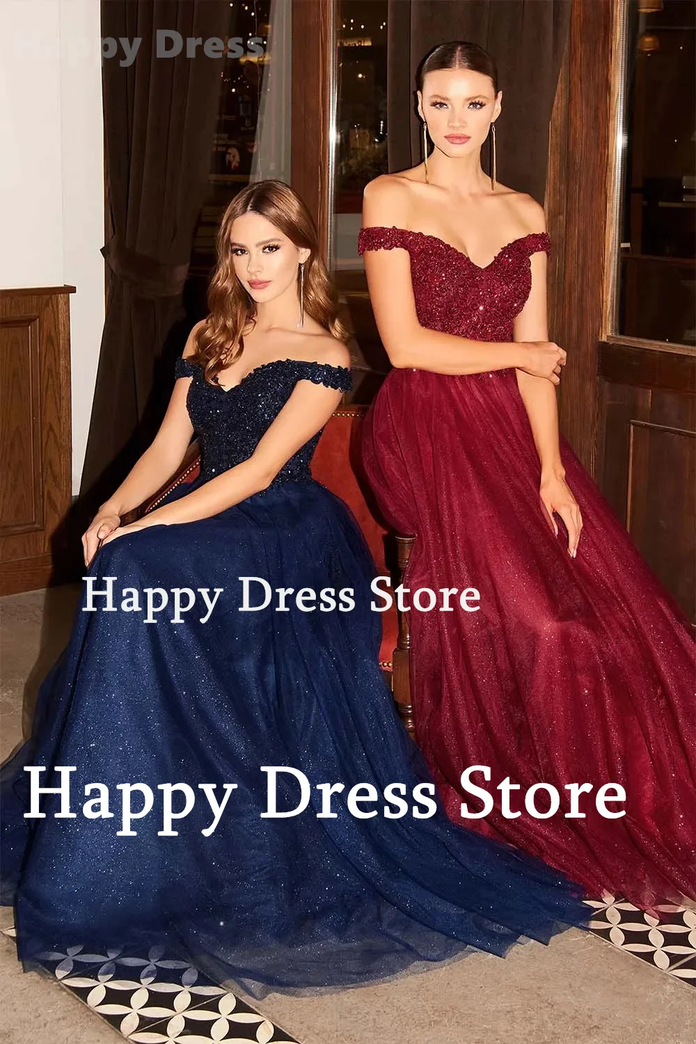 

Elegant Prom Dresses Sweethear Neck Sleeveless Lace Appliques A-Line Tulle Floor-Length Women Formal Evening Dress Bridal Gown