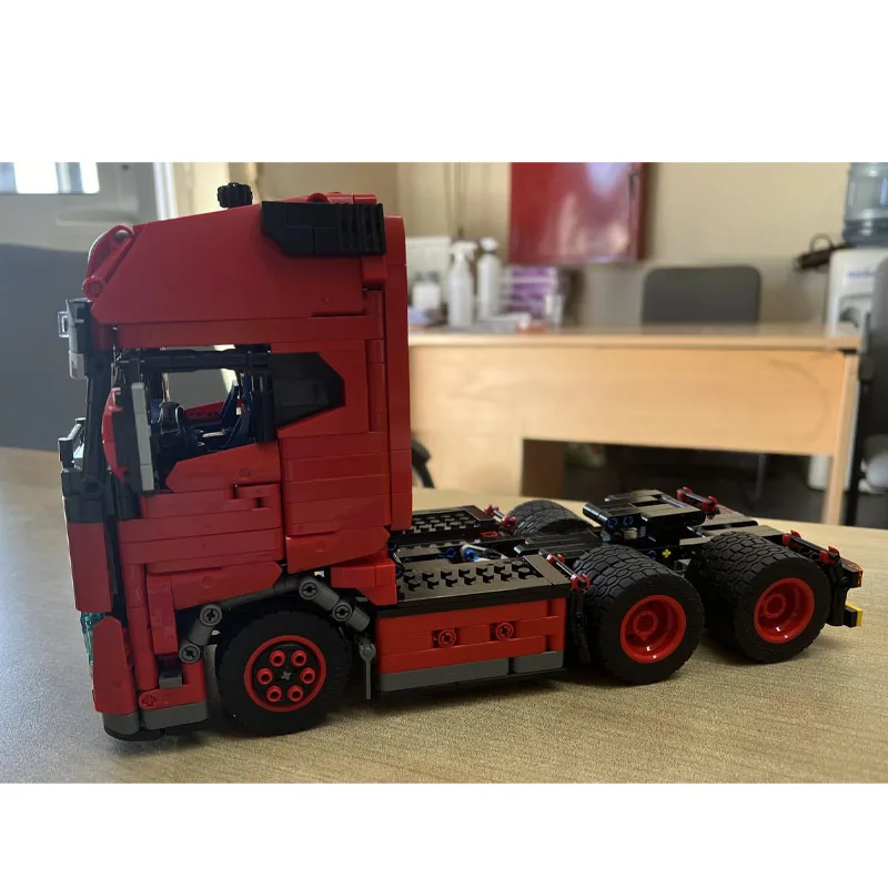 

MOC-123272 Классический грузовик с плоской головкой FH750 6x2 Грузовой грузовик 1379, деталиMOC, креативные строительные блоки для мальчиков и детей на день рождения, игрушки, подарки