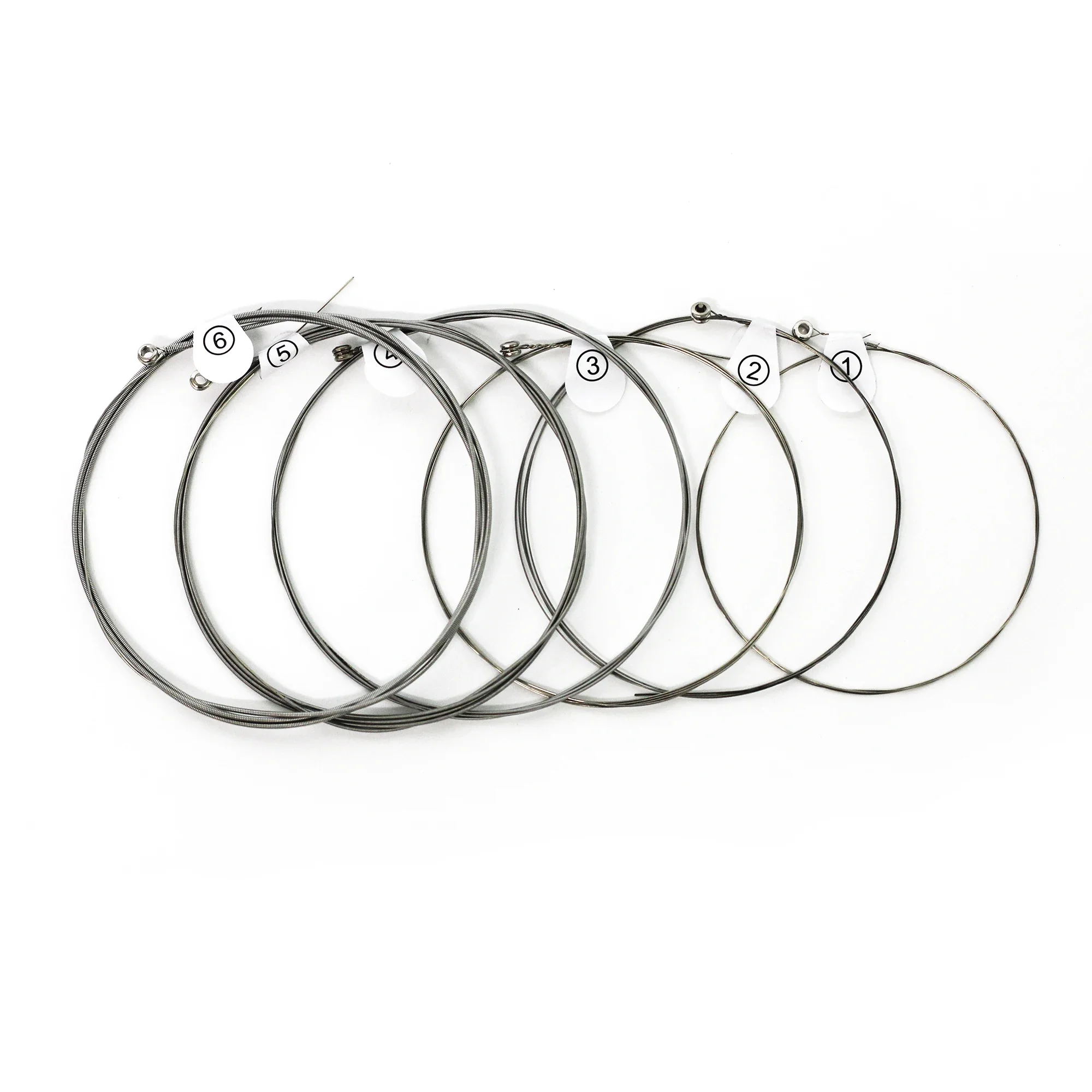 ZIKO 1/10 مجموعة سلاسل الغيتار الكهربائي النيكل الجرح سلاسل الغيتار عالية الكربون الصلب سداسية سلك معدني سلسلة الغيتار الملحقات