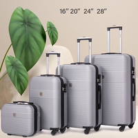 TECHOME 4PCS/lot Fashion Unisex Spinner Luggage Set ABS 20''24''28'' Suitcase Rolling Trolley valise de voyage à roulette Set