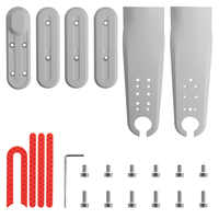 ABJM-Front Fork Cover With Wheel Cover Hub Cap Protective Shells For Xiaomi M365 Electric Scooter Fork Parts White