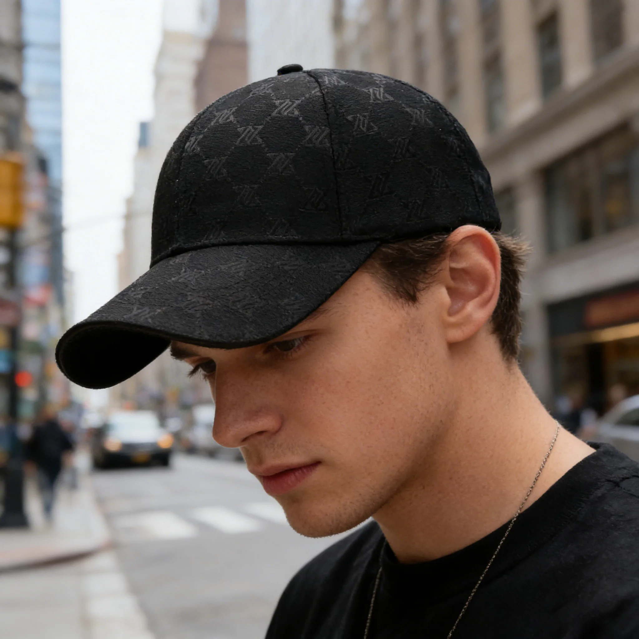Men Plaid Baseball Cap Fashion Checkered Pattern Adjustable Dad Hat Casual Outdoor Sun Hat Streetwear Headwear Daily Wear Men