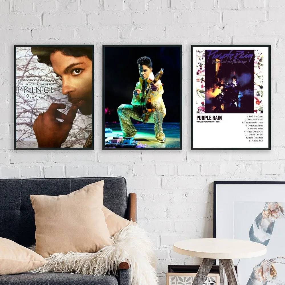 Prince Rogers Nelson Poster No Framed Poster Kraft Club Bar Paper Vintage Poster Wall Art Painting Bedroom Study Stickers