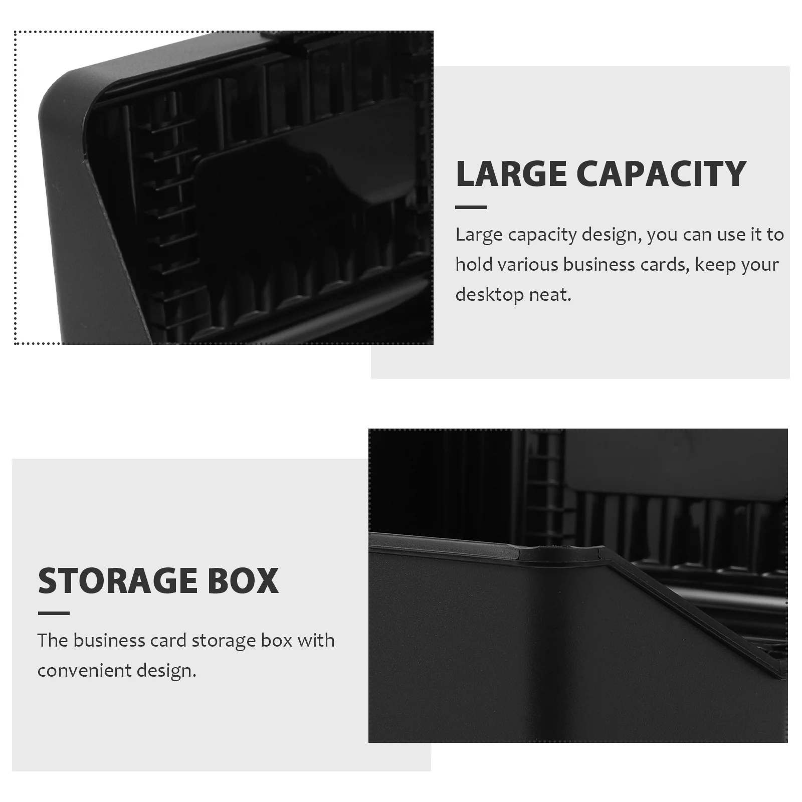 

Client Record Card Box Large Capacity Business Card Holder Desktop Organizer Office Accessory Cards Holder for Office