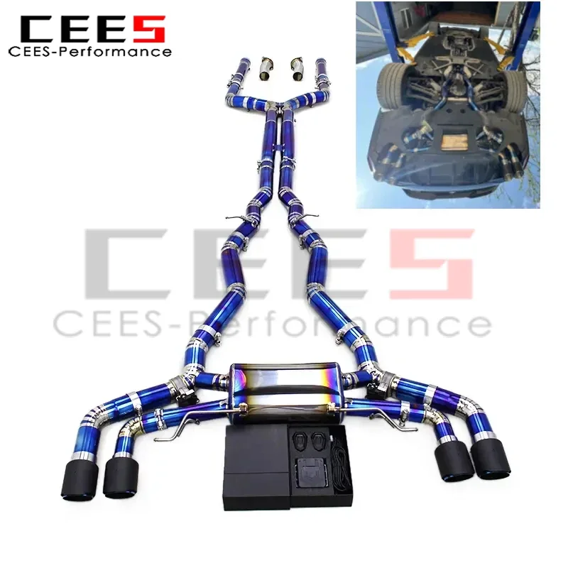 

cees Valvetronic Catback Exhaust System for BMW M5 F90 LCI 4.4T 2018-2024 Racing Sport Exhaust Pipe With Valve Controller