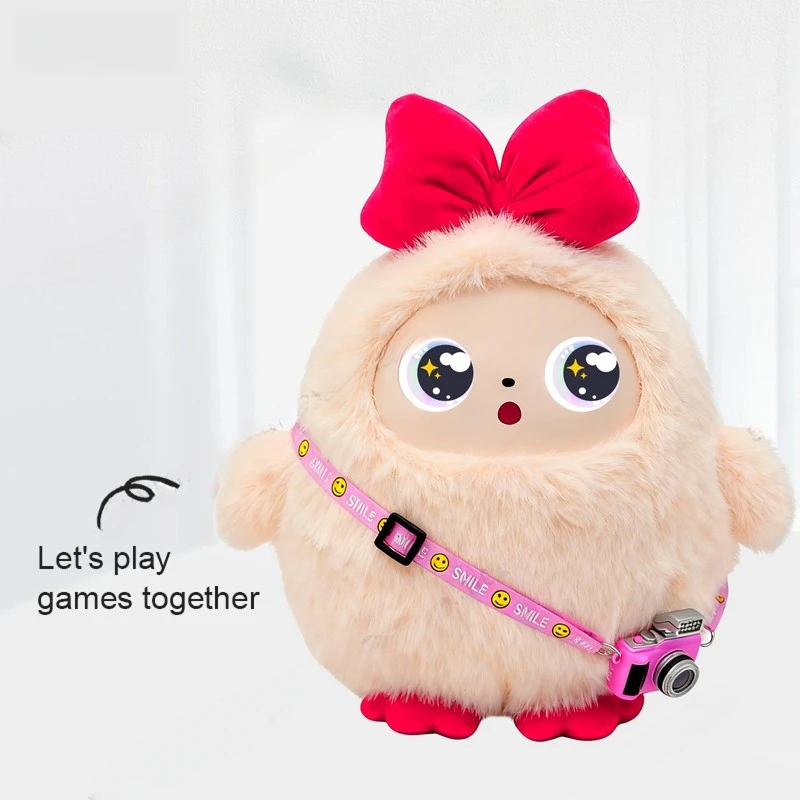 NEW HOT AI Plush Toy W/Smart Voice&LED Eyes,Interactive Companion for Kid/Adult‌Gift-ReadyRechargeable E-Pet open up fun life