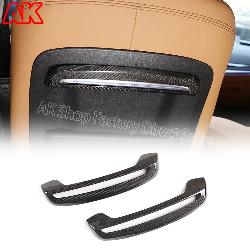 For BMW 3 Series G20 G28 2020-22 Real Carbon Fibe Car Front Row Seat Back Decoration Strips Cover Trim Car Interior Accessories