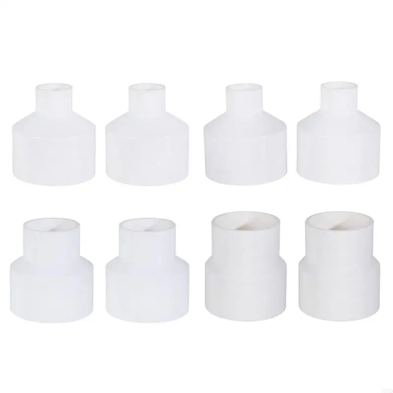 Y8AD Kitchen Bagni ventilazione del bagno Riduttori per ventilatori da 50 mm, materiale in PVC