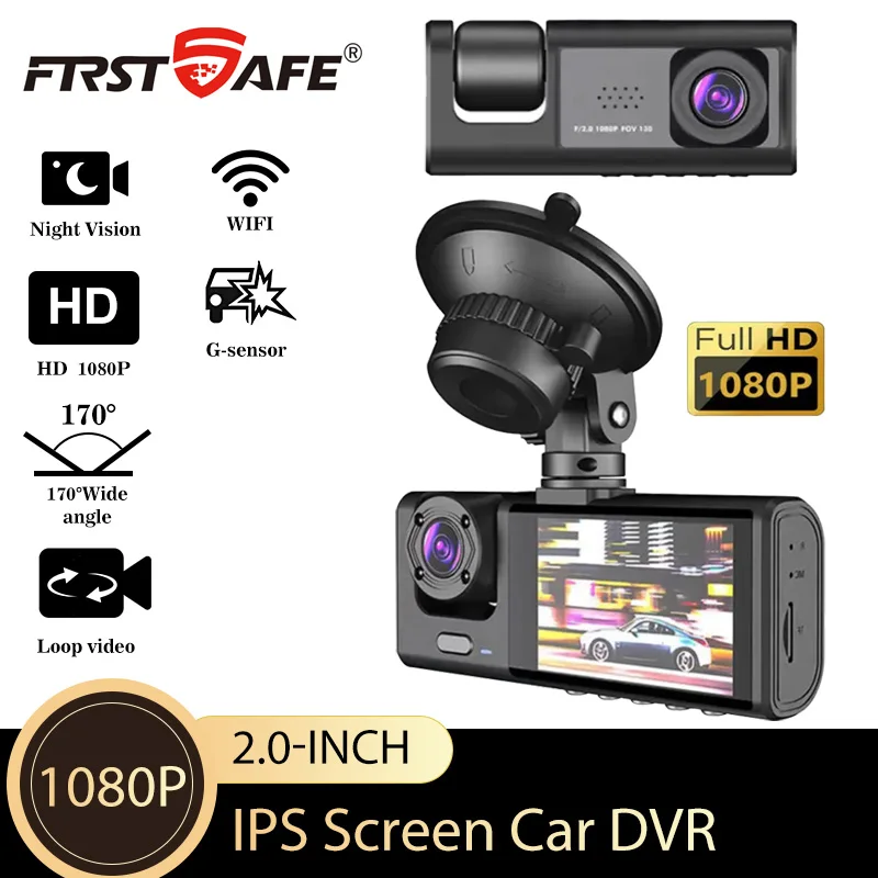 

WIFI APP controls car Dvr 3-channel 1080P driving recorder for car front and rear view recorder for car accessories car camera