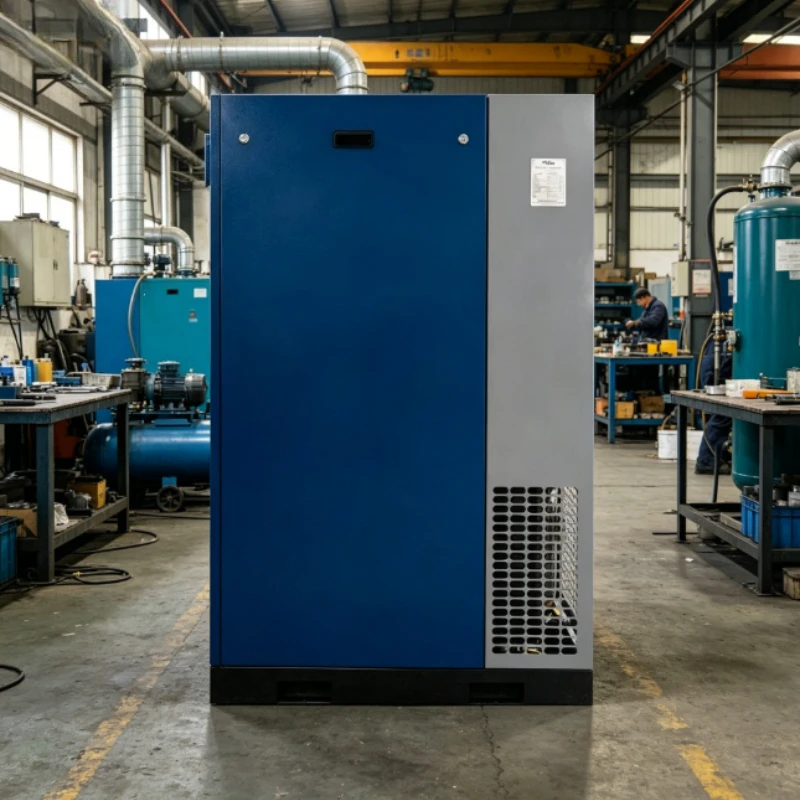 Customzied 11Kw/15Hp Air Compressor Permanent Magnetic Variable Frequency Low-Noise Rotary Screw Air Cooled