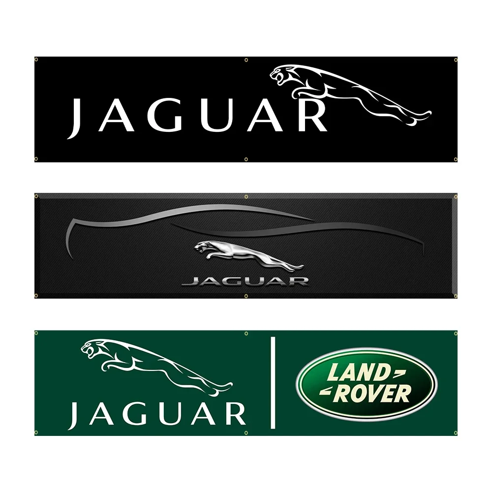 60*240 Jaguar printed car banner Interior decoration Race car Tapestry Flag