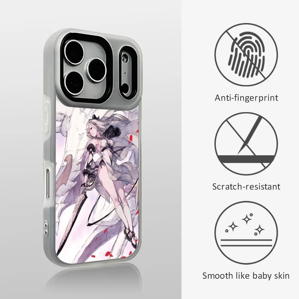 D-Drakengard ZeroO Game Phone Case For IPhone 17 16 15 14 13 12 11 Pro Max Plus Mini Case Clear Jelly Shockproof Soft Cover