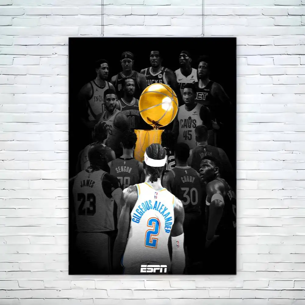 O-Oklahoma C-City T-Thunder N-NBA أنيمي الملصقات لزجة يتوهم الجدار ملصق لغرفة المعيشة زخارف للحانات ديكور جدران الغرفة #3