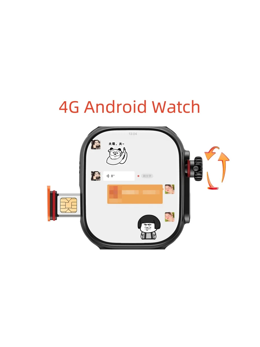 100% original cds9 s10 ultra 4g android relógio inteligente com play store câmera rotativa wifi gps