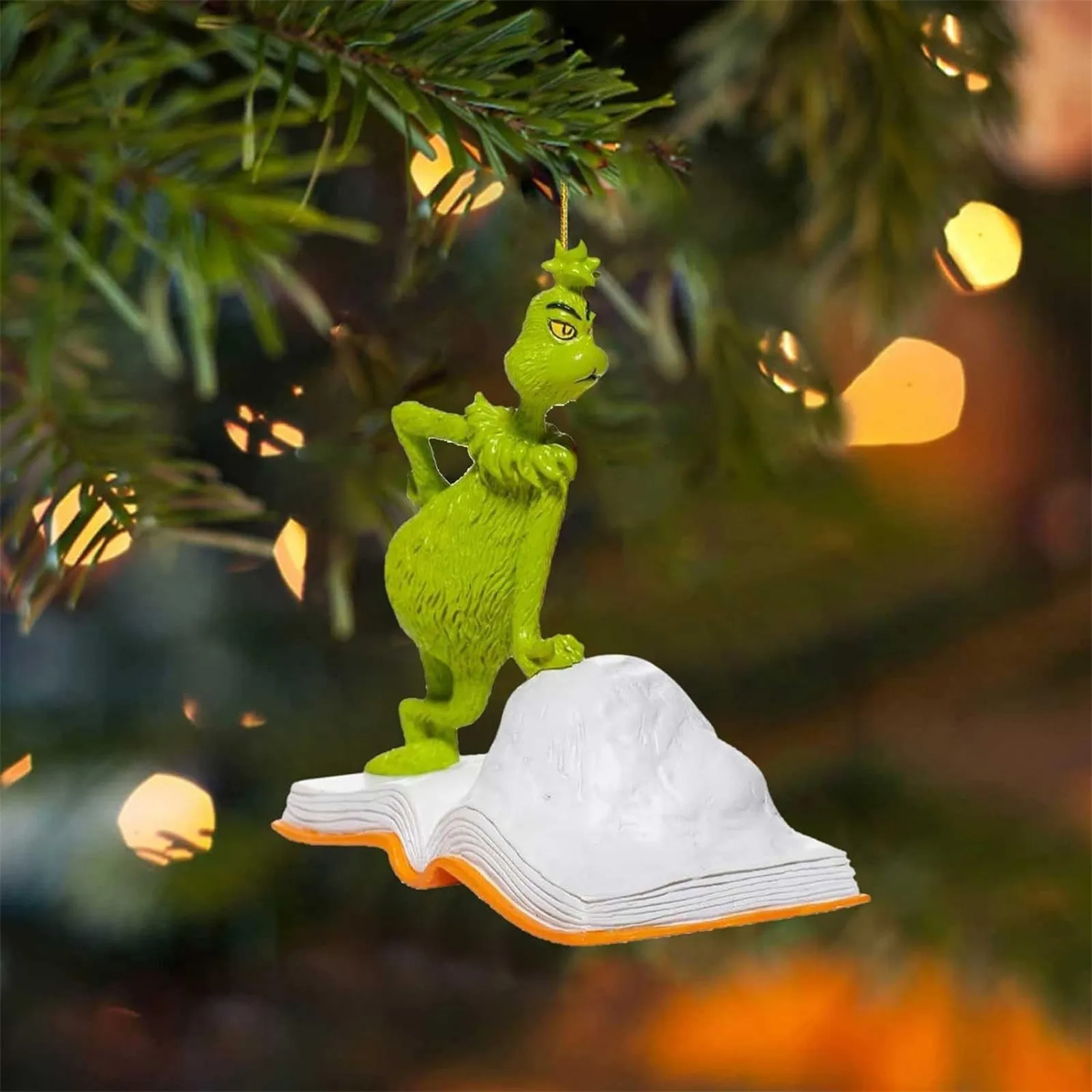 زينة شجرة عيد الميلاد المعلقة من الأكريليك ، زينة شجرة عيد الميلاد ، المنزل ، السيارة ، حقيبة الظهر ، هدية قلادة للأطفال