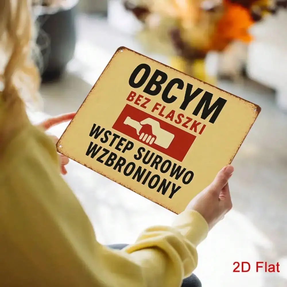 علامة حائط معدنية عتيقة مقاس 8 × 12 بوصة لوحة تحذيرية ريفية لتزيين المزرعة #4