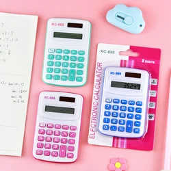 Mini Calculator Children's Portable Calculator Candy Color Design Cute 8 Digits LED Business Calculatrice Student Calculator