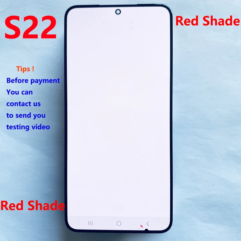 6.1 Inche AMOLED S22 Display for Samsung Galaxy S22 5G S901 S901B LCD Display Touch Screen Assembly With Defect Working well image 3