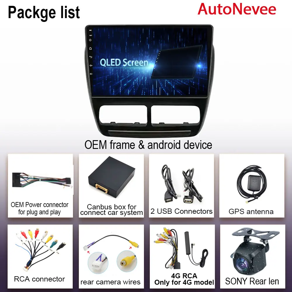 Auto Android 13 per Fiat Doblo Opel Combo Tour 2010 -2013 2014 2015 Multimedia Stereo DVD 5G Wifi BT 7862 QLED navigazione HDR