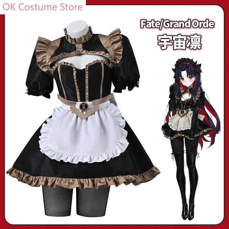 

Fate/Grand Order FGO Ishtar Astarte Space Ishtar Maid Uniform Dress Cosplay Costume Halloween Carnival Party Role Play