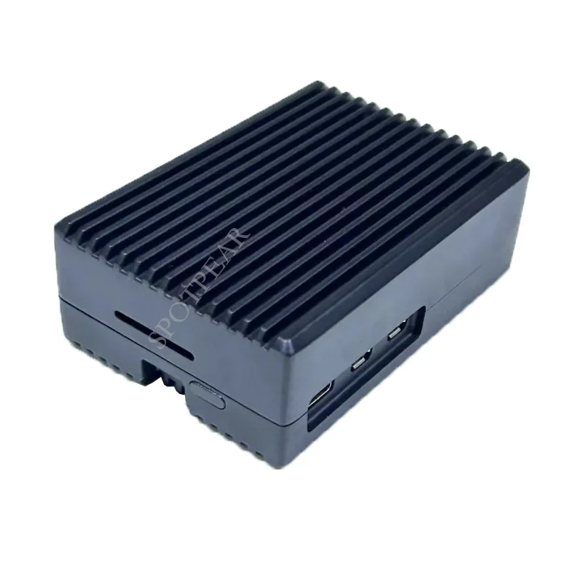 Raspberry Pi5 Aluminum Case Metal Black Case for PI 5 module