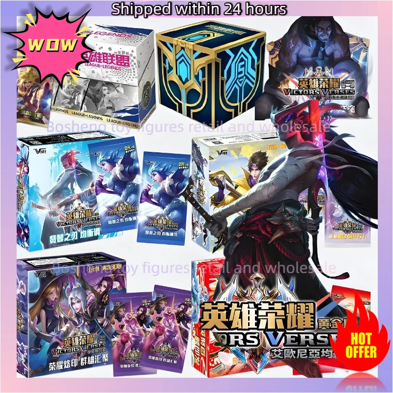 Original League of Legends Kartenspiel-Sammlung Anime-Figur TCG Kampfkarten-Held Glanz UTR Flashcards LOL Geschenk Kinder Geburtstagsspielzeug