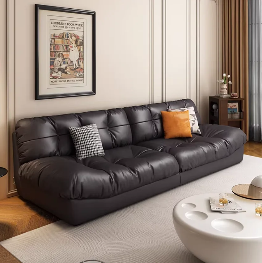 *Luxury Leather Sofa Big Couch  Luxury Sofa Set  Modern Italian Leather