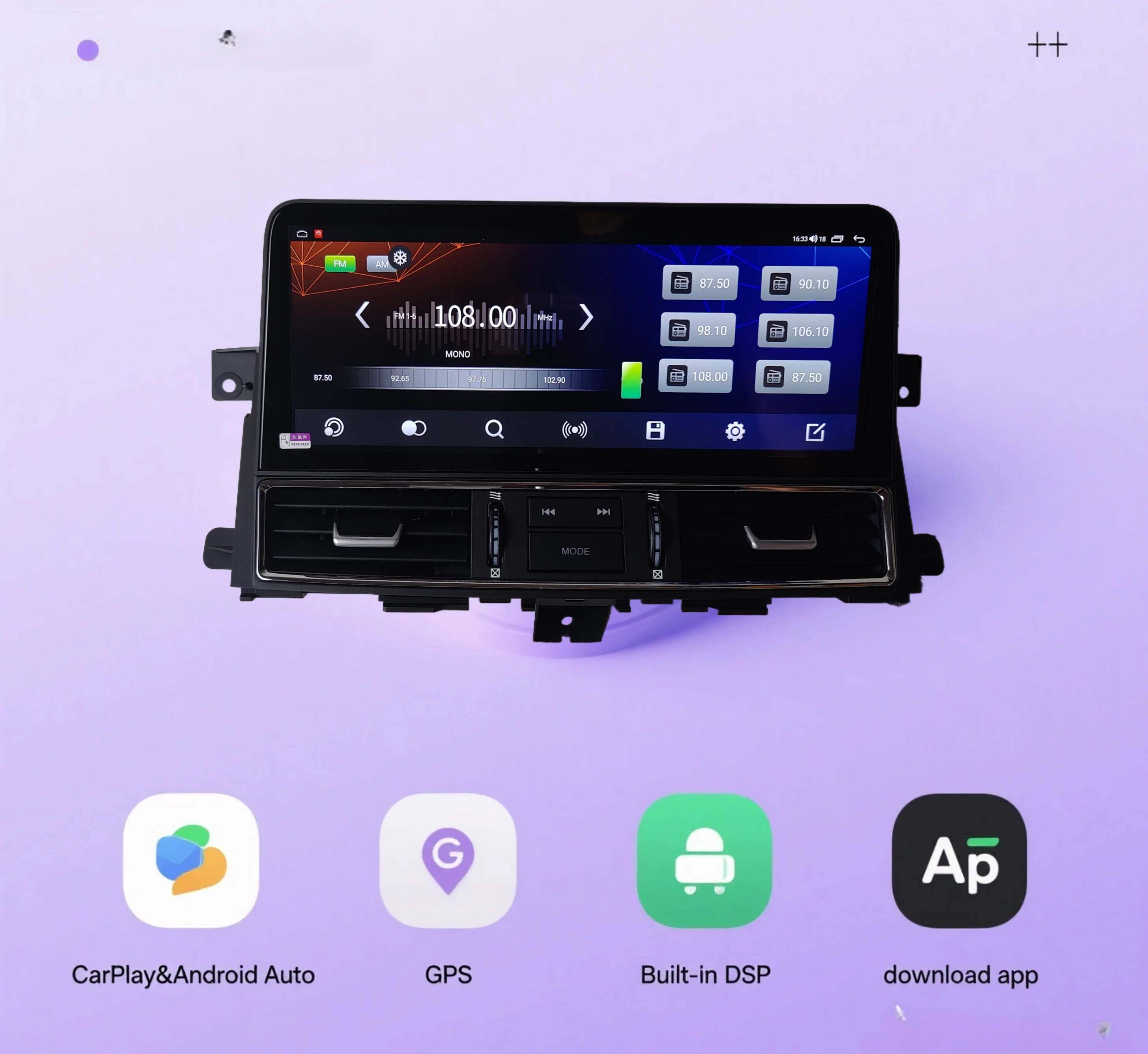 

y Android 14 Car Radio For Nissan Armada Patrol Y62 Infiniti QX56 QX80 2010-2020 Touch Stereo Screen GPS Carplay Digital Cluster