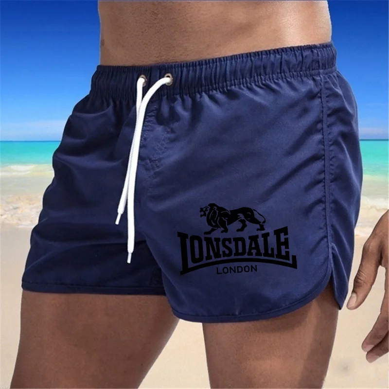 2024 LONSDALE Men\'s Sports Beach Shorts Summer light pants pocket loose tracksuit