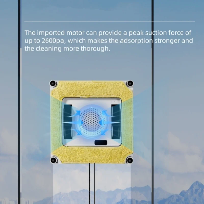 더블 스프레이 완전 자동 창 청소 기계 가정용 지능형 원격 제어 초박형 창 청소 기계